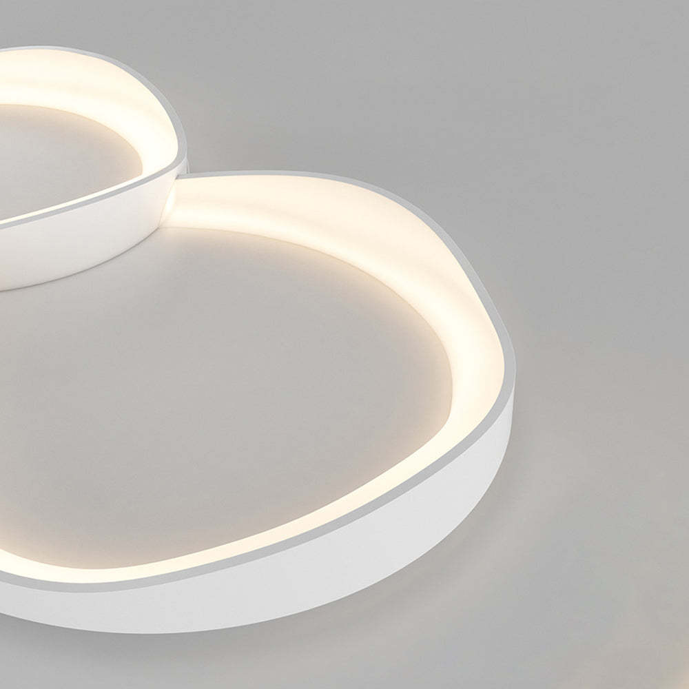 Arisha Modern LED Deckenleuchte Weiß Wohnzimmer Metall/Acryl