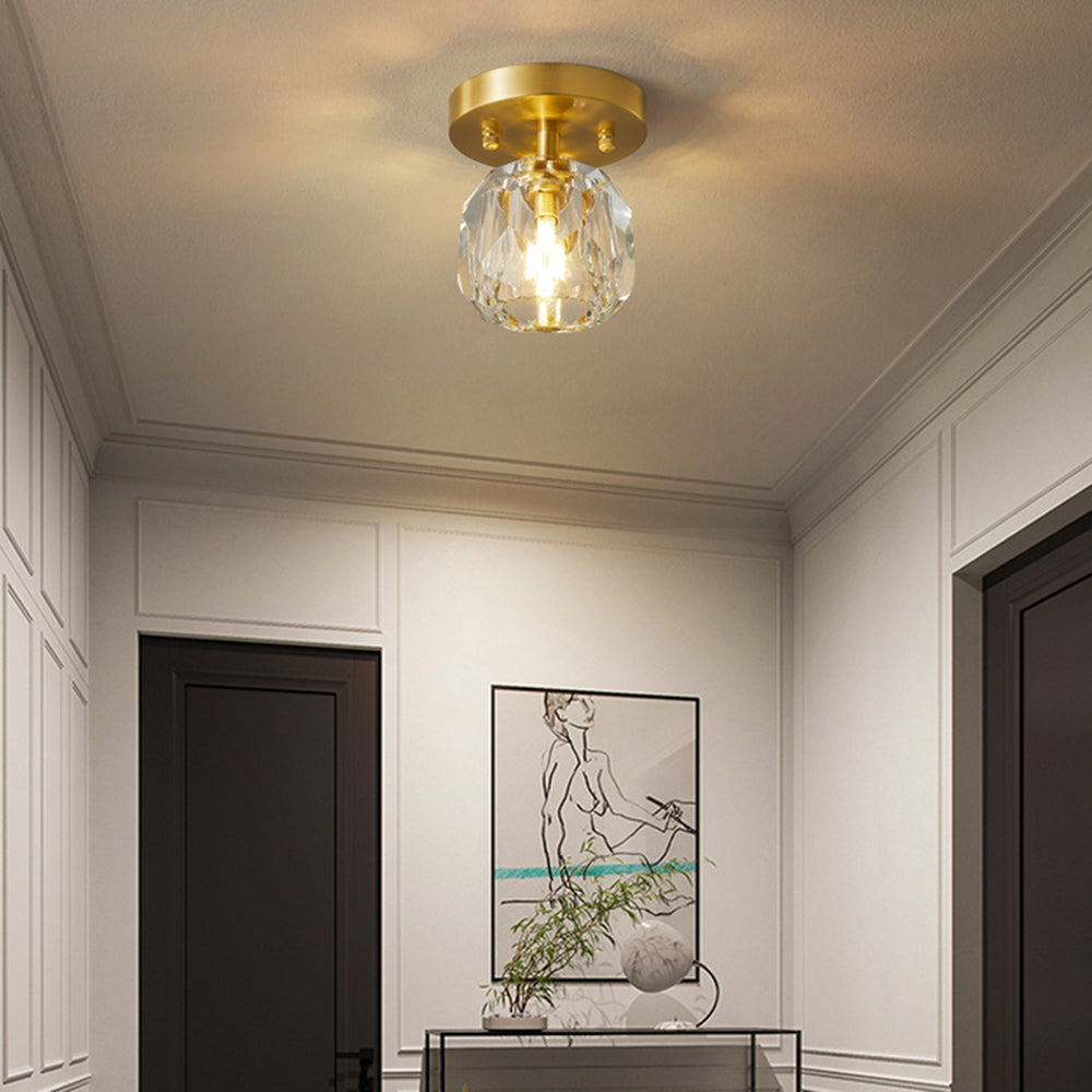 Modern LED Deckenleuchte Gold Schlaf/Wohnzimmer Flur