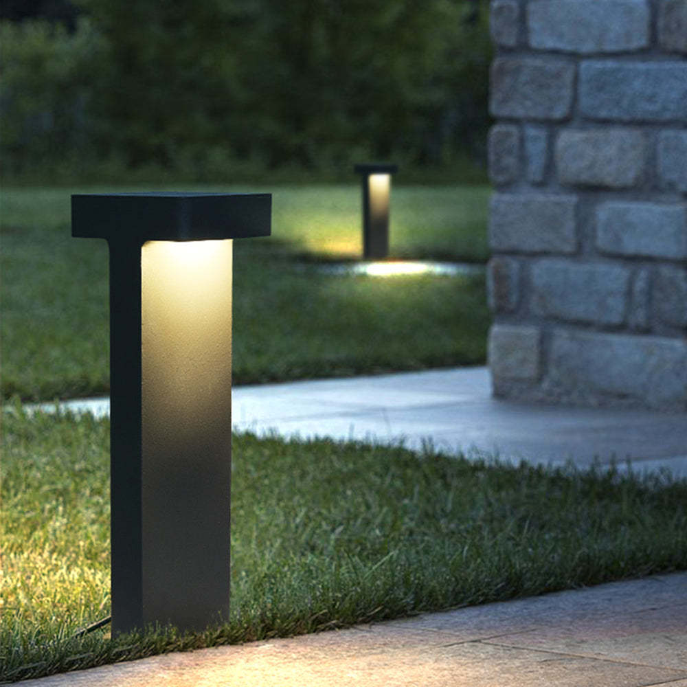 Pena Modern LED T-förmig Außenleuchte Metall Glas Gärten Terrassen