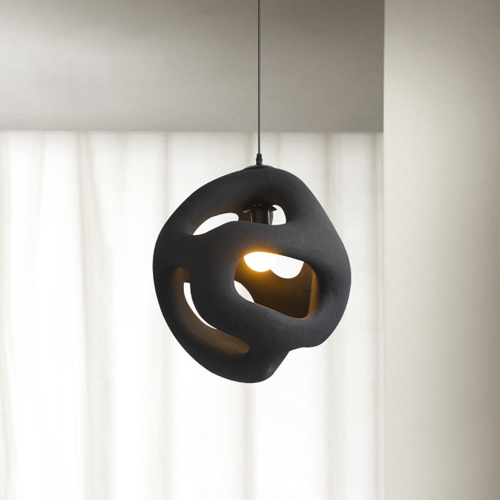 Byers Design LED Pendelleuchte Weiß/Schwarz Ess/Wohn/Schlafzimmer Metall&Harz
