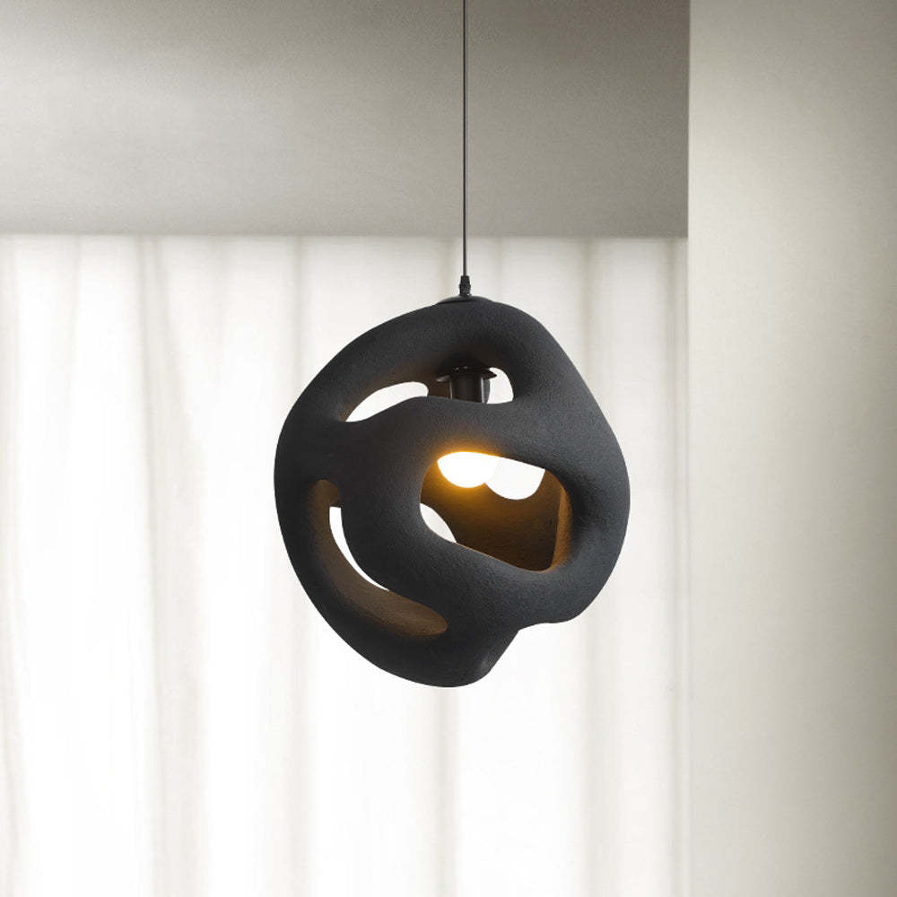 Byers Design LED Pendelleuchte Weiß/Schwarz Ess/Wohn/Schlafzimmer Metall&Harz