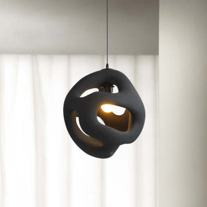 Byers Design LED Pendelleuchte Weiß/Schwarz Ess/Wohn/Schlafzimmer Metall&Harz