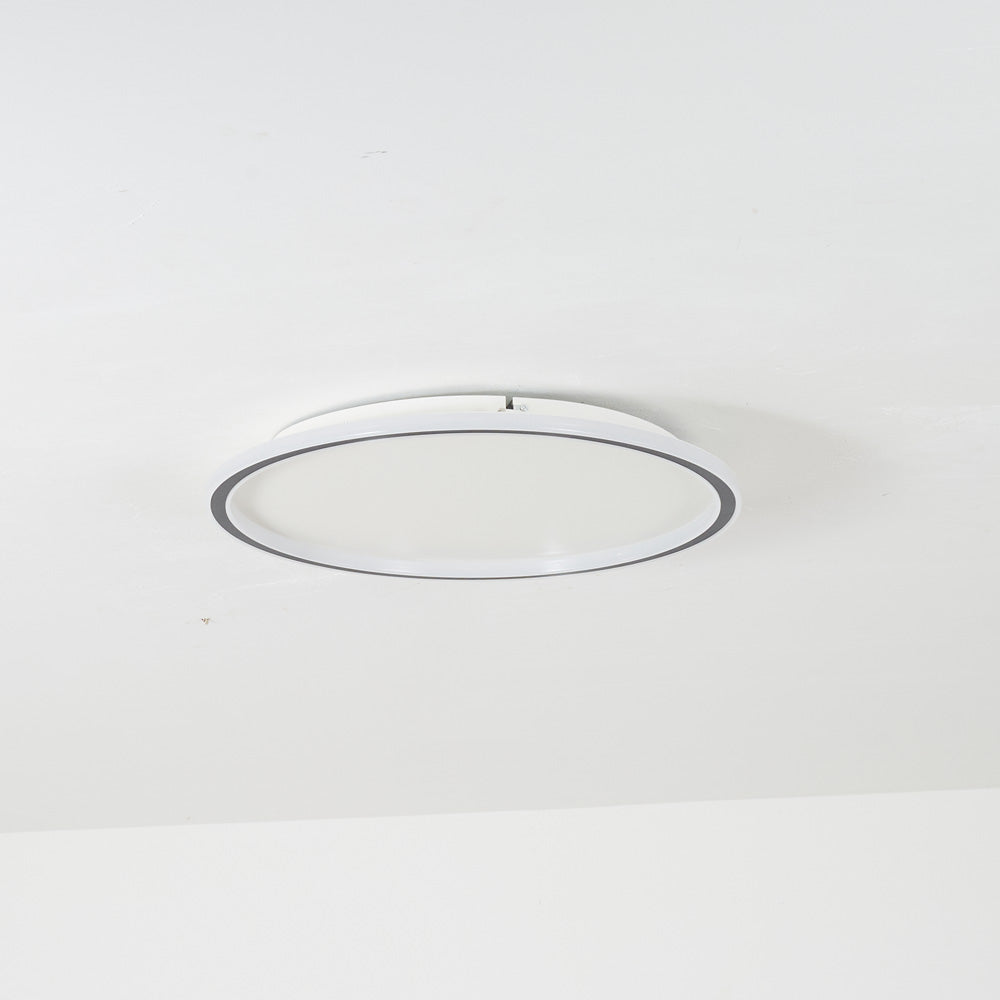 Quinn Modern Ring LED Deckenleuchte Schwarz/Weiß Wohn/Schlafzimmer Metall/Acryl