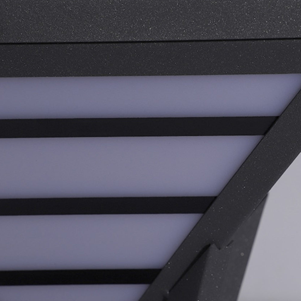 Riley Modern LED Außenleuchte Schwarz Garten/Terrasse/Balkon