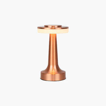 Salgado Modern Pilz Tischleuchte Metall, Bronze/Gold/Silber, Wohnzimmer
