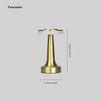 Salgado Modern Pilz Tischleuchte Metall, Bronze/Gold/Silber, Wohnzimmer