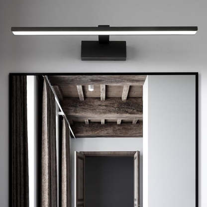 Edge Modern LED Wandleuchte Innen Linear Badezimmer Weiß/Schwarz Metall