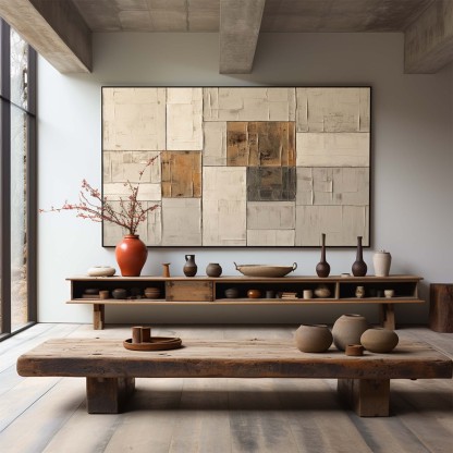Wabi-Sabi Minimalismus Kunst #MS023