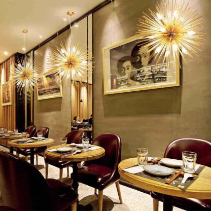 Colon Modern LED Kronleuchter Gold Metall Wohnzimmer/Schlafzimmer