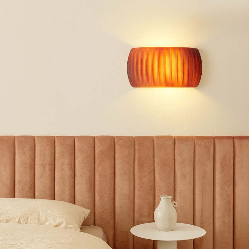 Modern LED Innenwandleuchte Orange Metall Schlaf Wohnzimmer | Las Sola