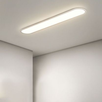 Edge Modern Deckenleuchte Dimmbar Schwarz Rechteckig Wohn/Schalafzimmer Metall