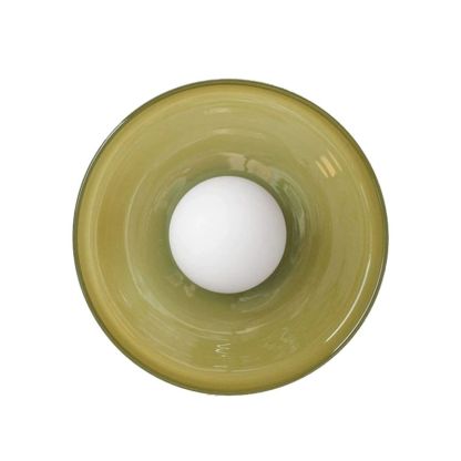 Leilani Modern LED Deckenleuchte Schale Wohnzimmer Metall Glas