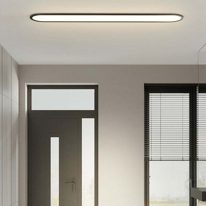 Edge Modern Deckenleuchte Dimmbar Schwarz Rechteckig Wohn/Schalafzimmer Metall