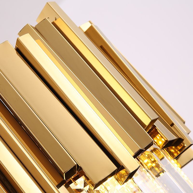 Kristy Modern LED Pendelleuchte Gold/Chrom Schlaf/Wohn/Esszimmer Metall&Kristall ∅30CM