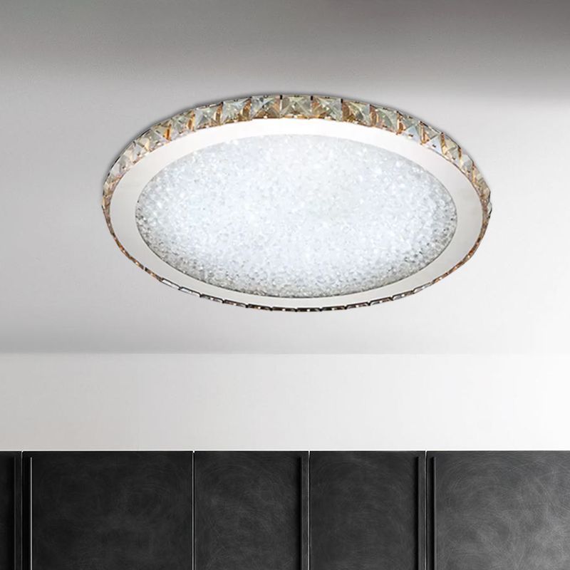 Kristy LED Modern Deckenleuchte Klar/Bernstein Wohn/Schlafzimmer Metall