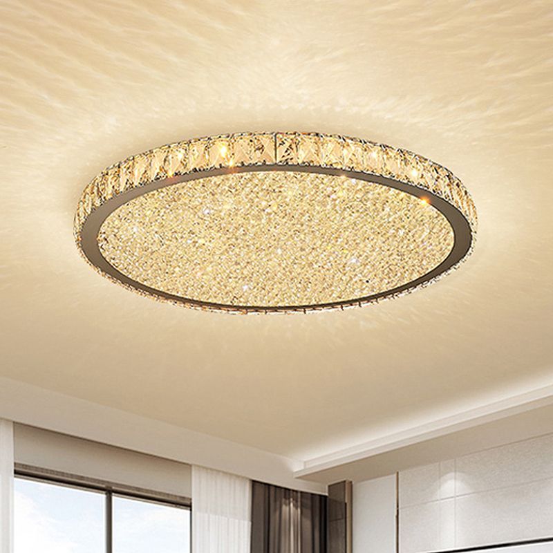 Kristy LED Modern Deckenleuchte Klar/Bernstein Wohn/Schlafzimmer Metall