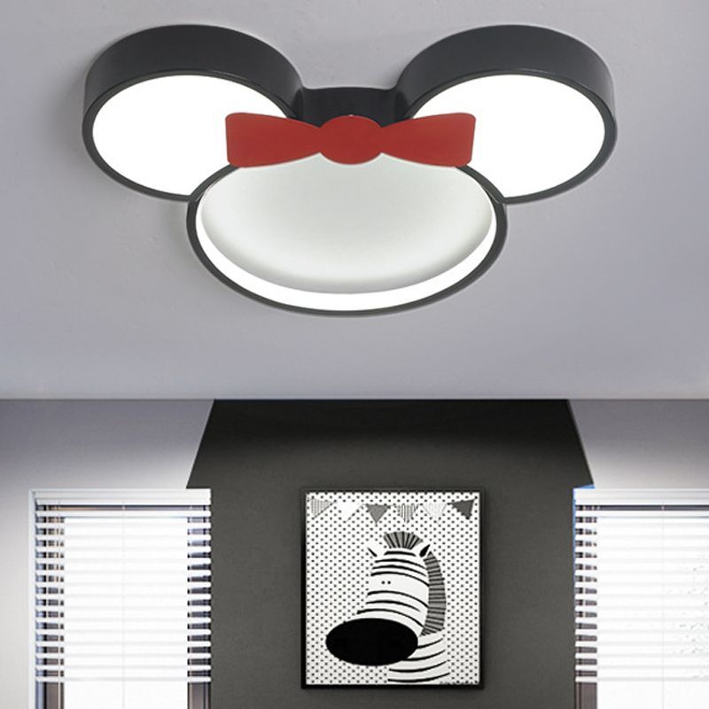 Freja Moderne LED Deckenleuchte Schwarz Schlafzimmer/Kinderzimmer