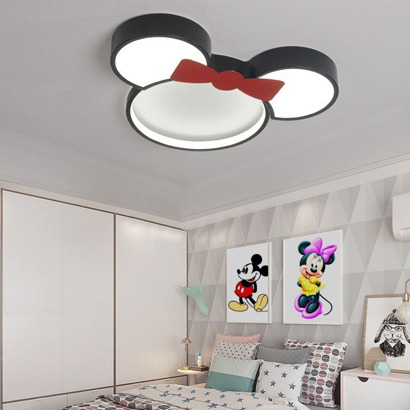 Freja Moderne LED Deckenleuchte Schwarz Schlafzimmer/Kinderzimmer