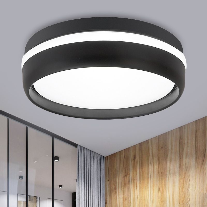 Modern LED Deckenleuchte Schwarz/Weiß Schlaf/Wohnzimmer | Las Sola