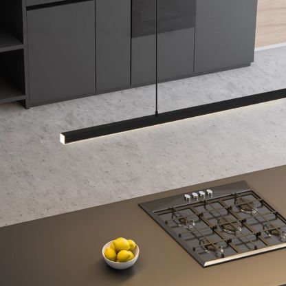 Edge Design LED Pendelleuchte Linear Schwarz/Weiß Küche/Esszimmer Metall