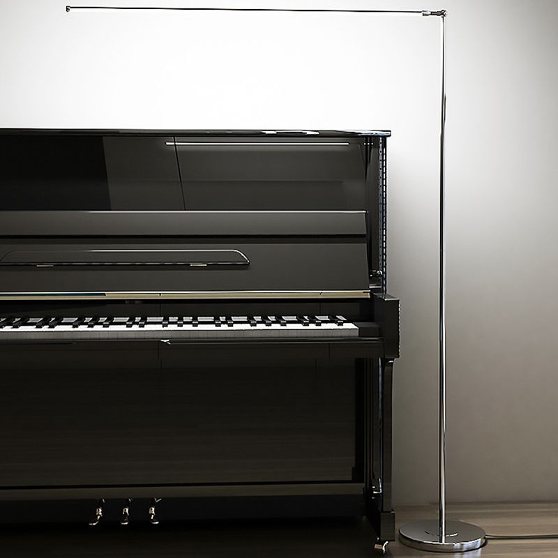 Louise Modern Stehleuchte Silber, Wohnzimmer, Metall Acryl