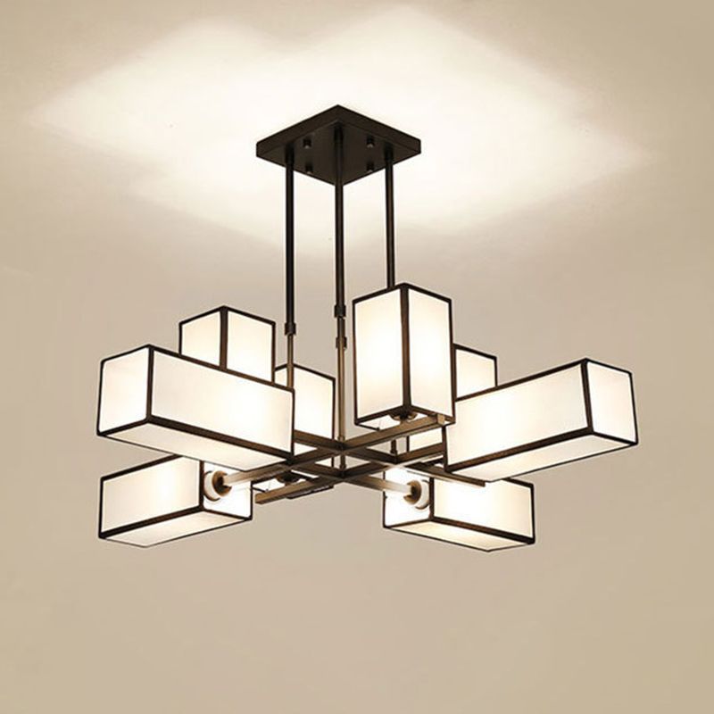Design LED Kronleuchte Schwarz Wohn/Schlafzimmer Metall | Las Sola