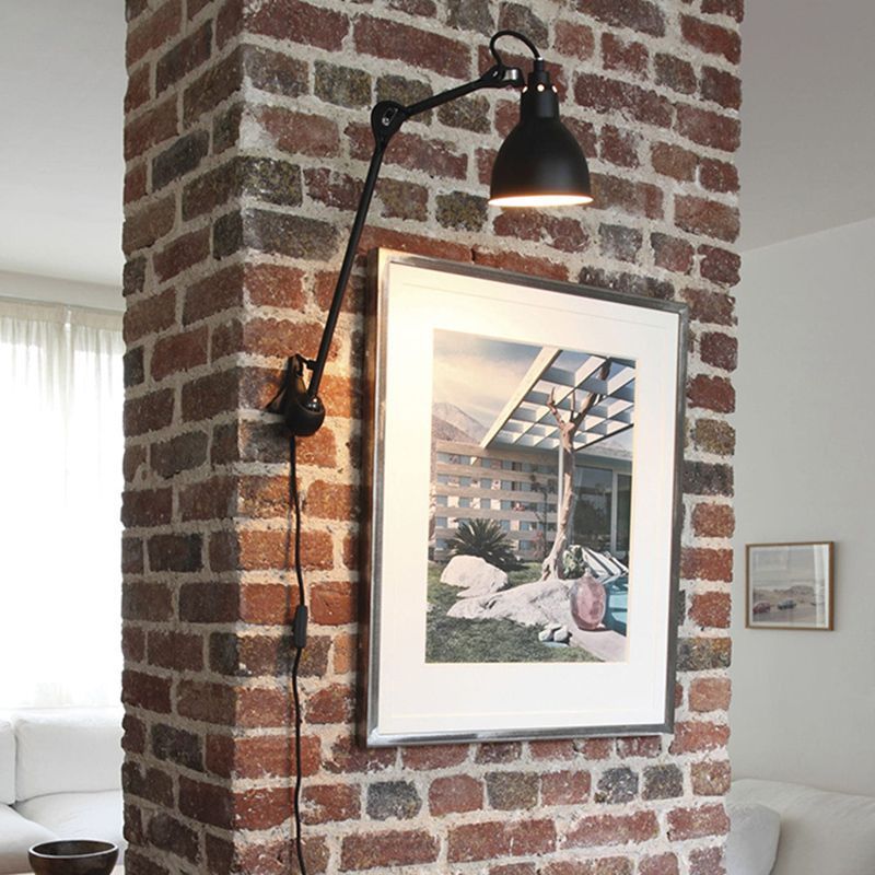 Modern Wandleuchte Schwarz/Weiß, Wohnzimmer, Metall | Las Sola