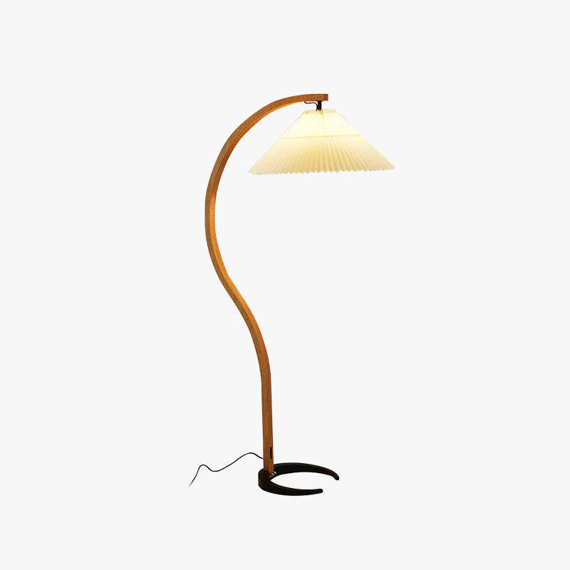 Ozawa Einzigartige LED Stehlampe Holz Metall Wohnzimmer
