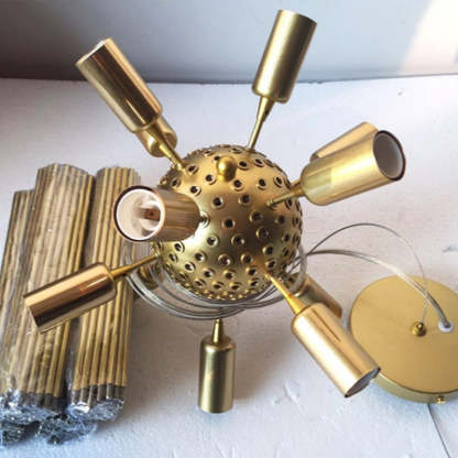Colon Modern LED Kronleuchter Gold Metall Wohnzimmer/Schlafzimmer