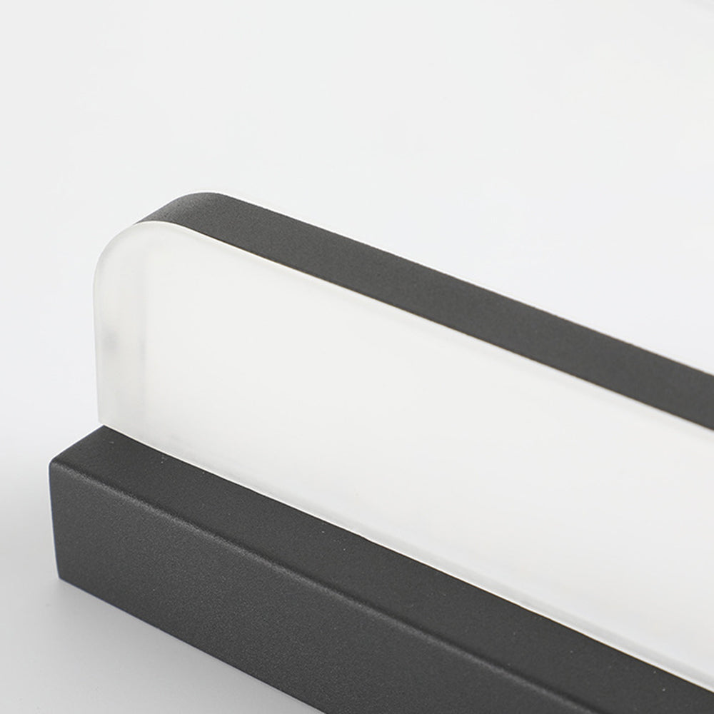 Leigh Modern LED Wandleuchte Spiegelfront Rechteckig 3 Farbe Metall/Acryl