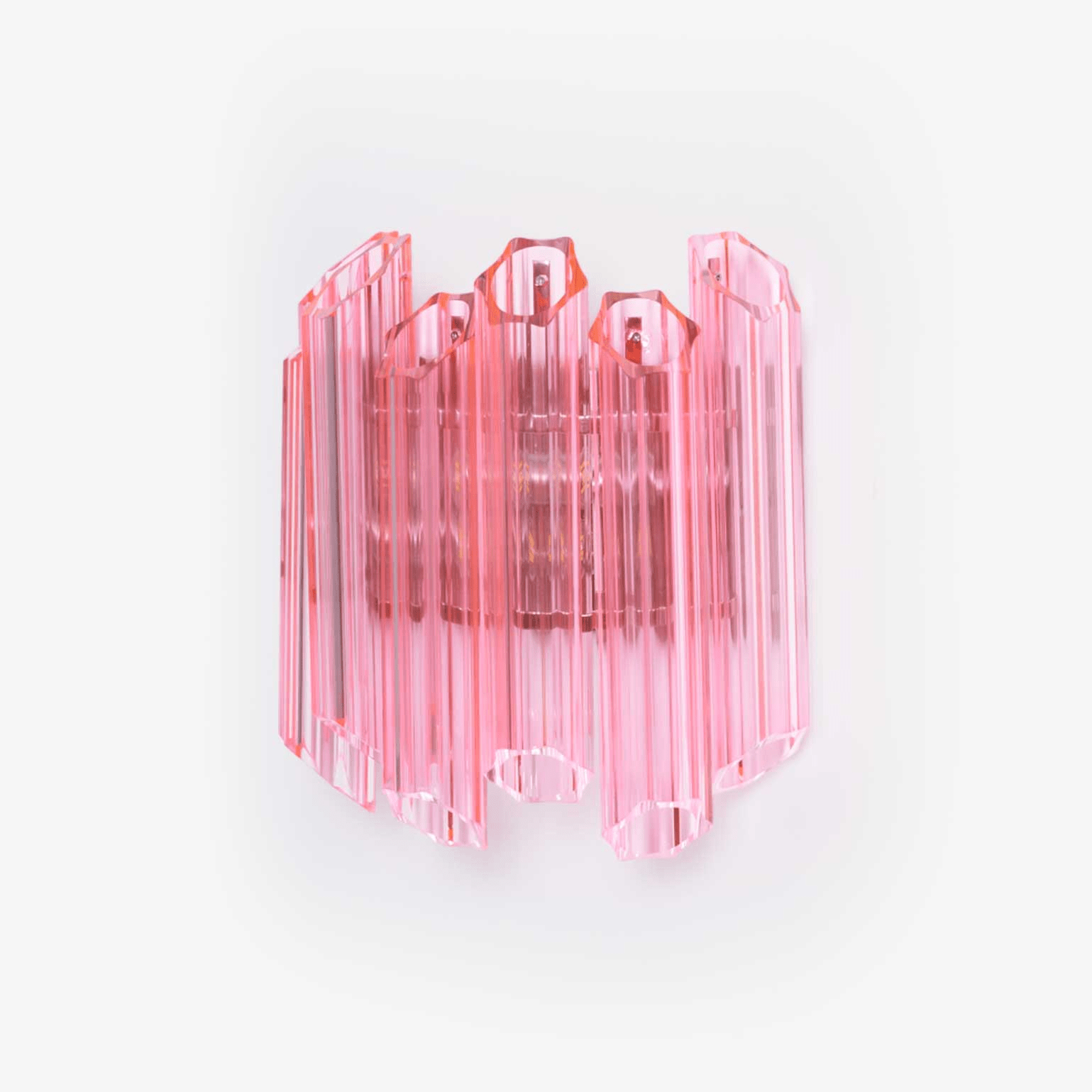 Aurora Wandleuchte Rosa Murano Glasröhre-Las Sola