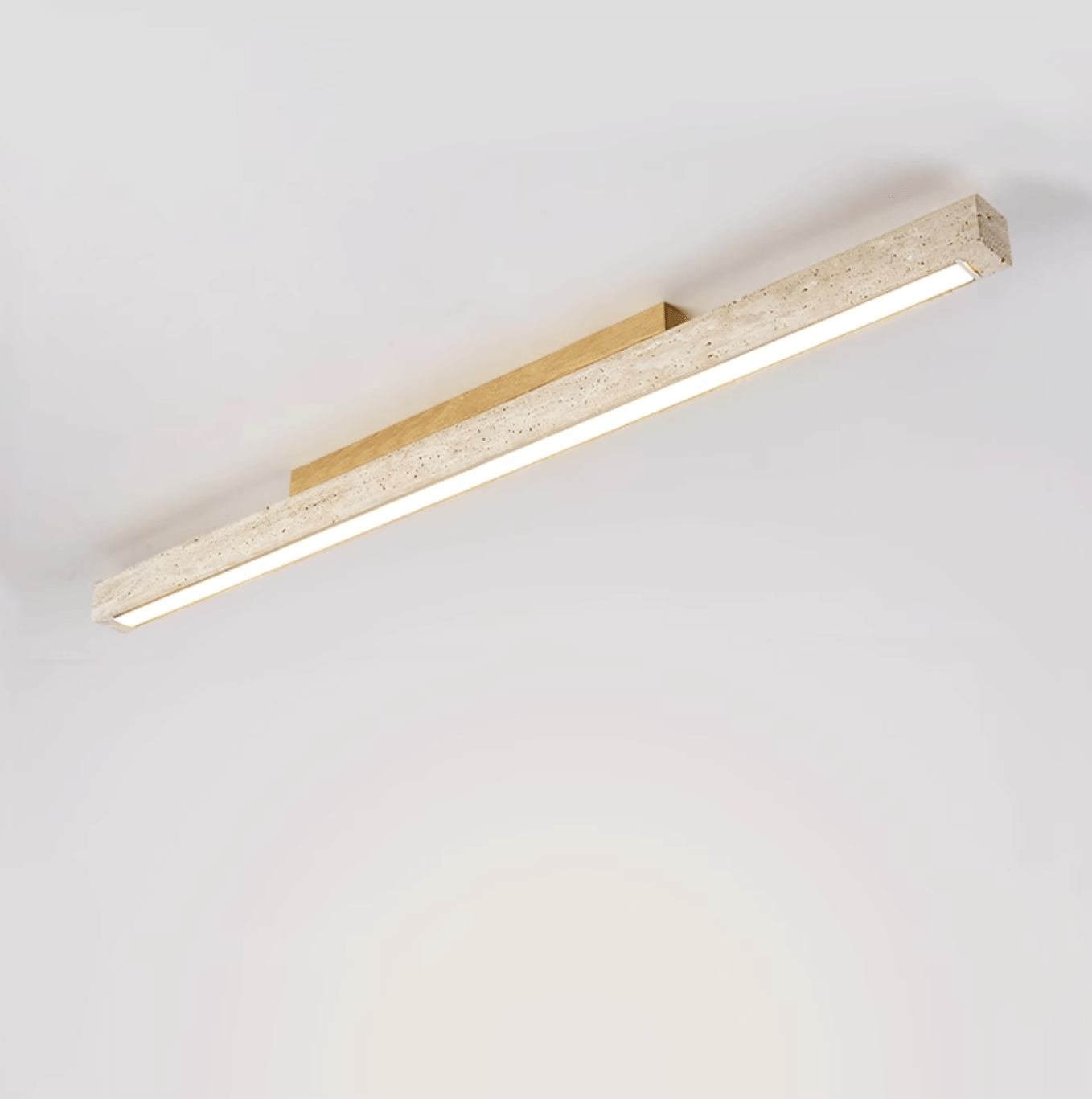 Orvenarae Minimalistische Travertin Lineare Deckenleuchte-Las Sola