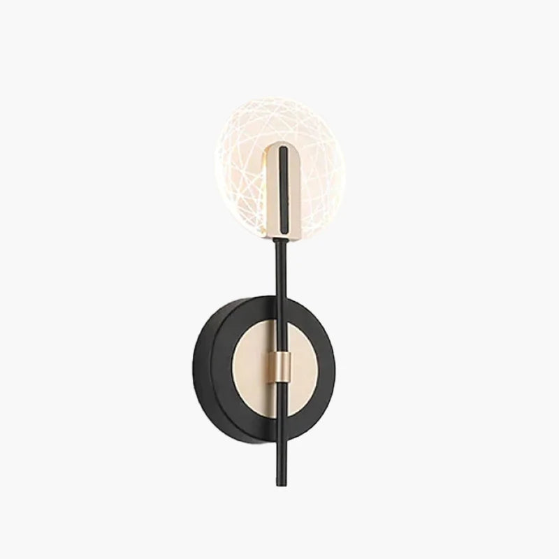 Valentina Modern LED Wandleuchte Weiß/Schwarz Innen Schlaf/Wohnzimmer