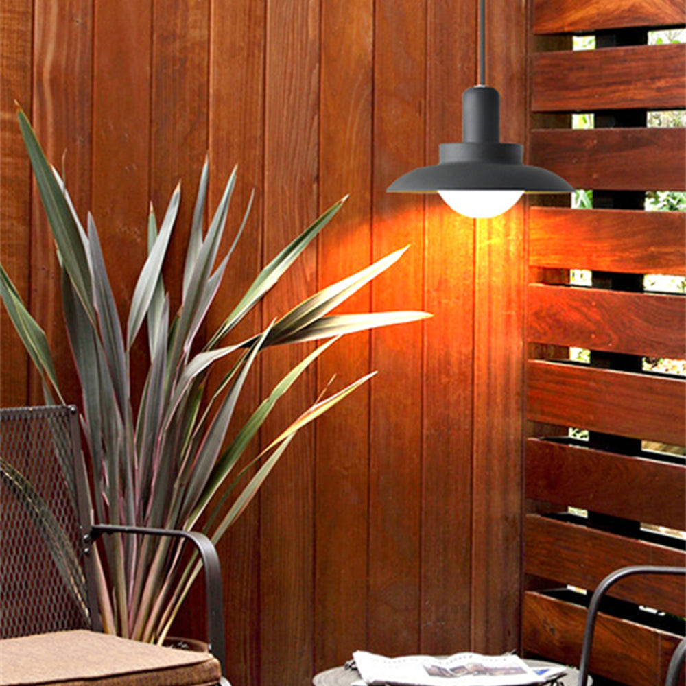 Carins Modern LED Außenleuchte Grau/Weiß Flur/Garten/Balkon Metall&Glas ∅20/39/45CM