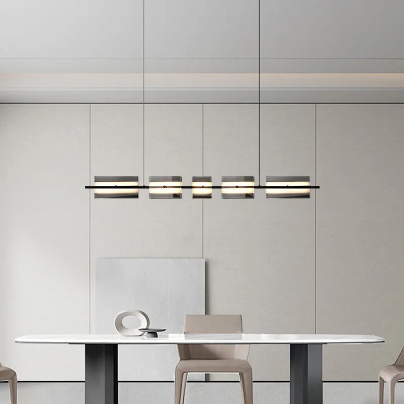 Modern LED Pendelleuchte Schwarz Schlaf/Wohnzimmer Metall | Las Sola