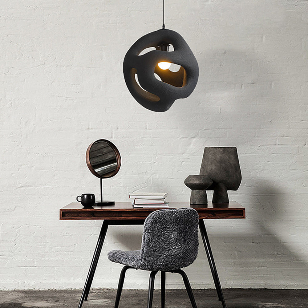 Byers Design LED Pendelleuchte Weiß/Schwarz Ess/Wohn/Schlafzimmer Metall&Harz