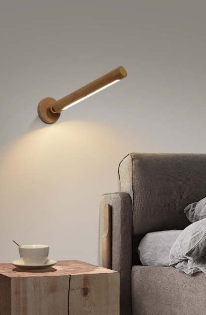 360?? Rotatable Wooden Wall Light Night Light Smart LED Light