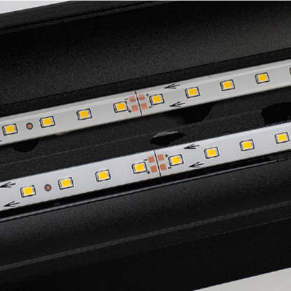 Edge Modern Dichte LED Außenwandleuchte Schwarz Badzimmer/Flur Metall Acryl 5 Größen