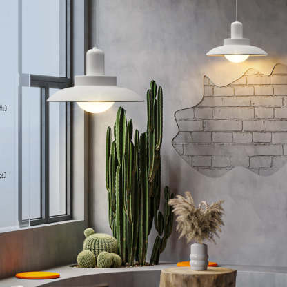 Carins Modern LED Außenleuchte Grau/Weiß Flur/Garten/Balkon Metall&Glas ∅20/39/45CM