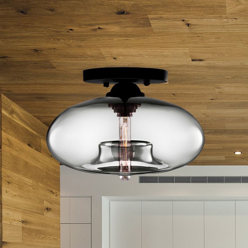 Sanna Modern LED Kugel Deckenleuchte Rot/Braun/Bernstein/Blau/Silbergrau Wohn/Schlafzimmer