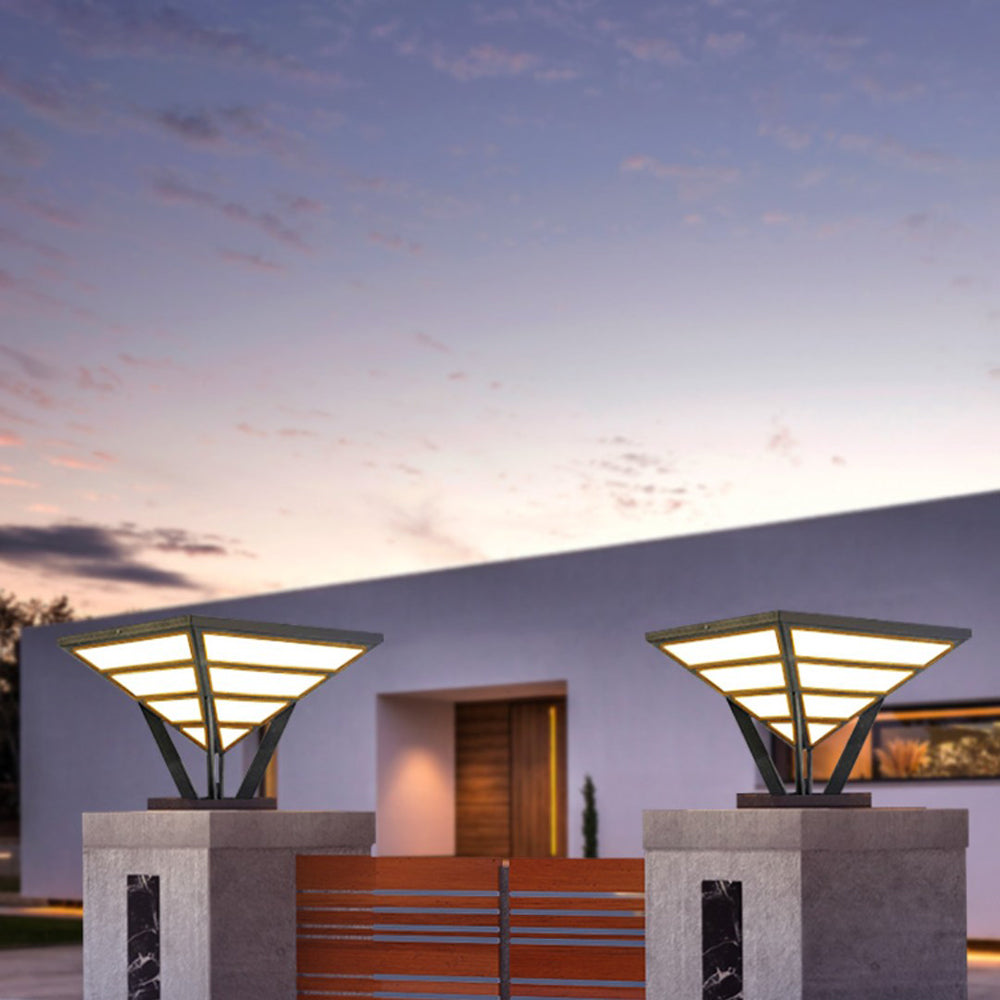 Riley Modern LED Außenleuchte Schwarz Garten/Terrasse/Balkon