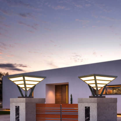 Riley Modern LED Außenleuchte Schwarz Garten/Terrasse/Balkon