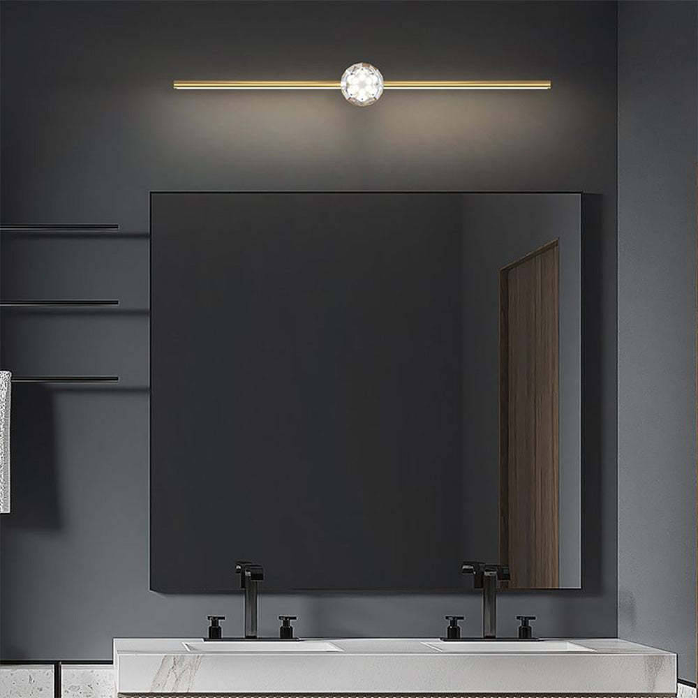 Kristy Minimalistisch Modern LED Wandleuchte Gold Wohn/Badezimmer Metall&Kristall