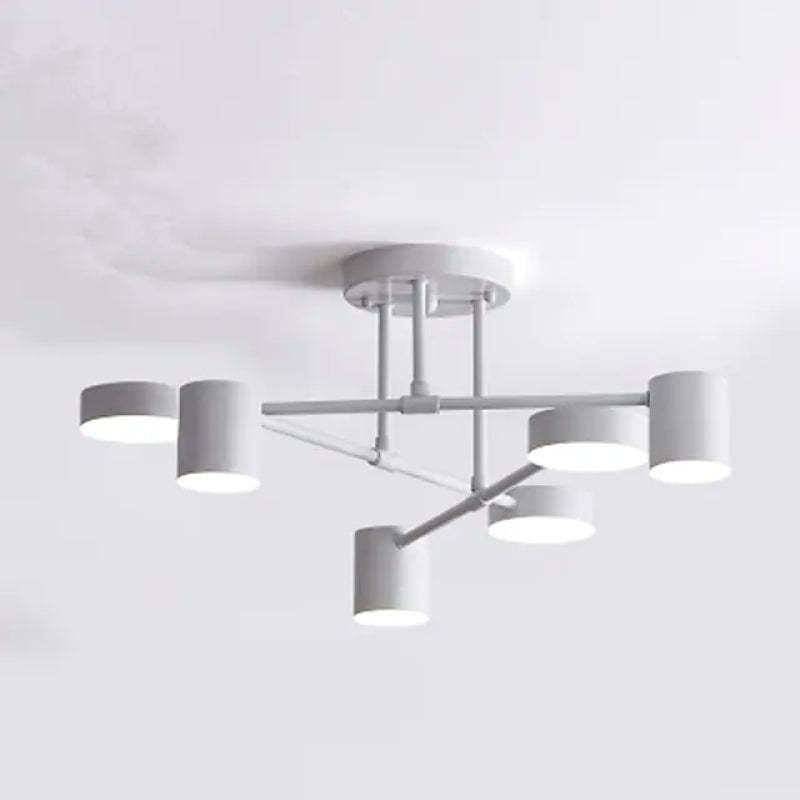 Weiss Modern Deckenleuchte Kreis-Design, Schwarz/Weiß/Gold, Wohnzimmer, Metall