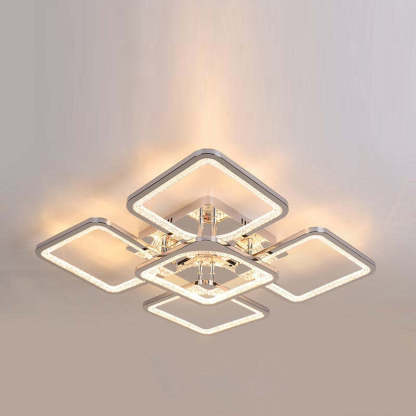 Lacey Design Luxus Quadrat LED Deckenleuchte Metall Acryl Wohnzimmer Schlafzimmer Esszimmer