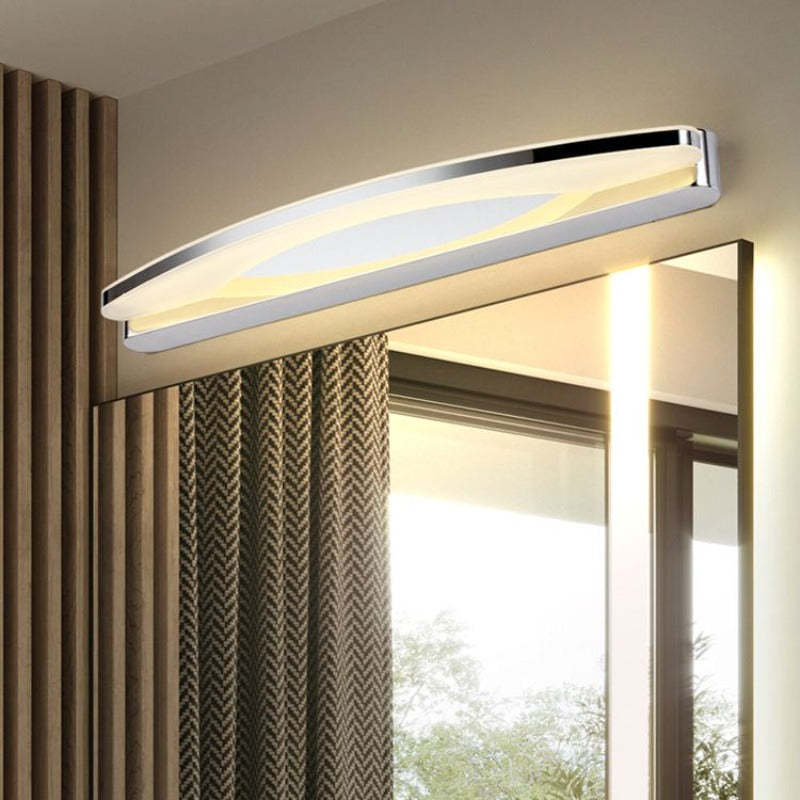 Leigh Mondern Minimalist Oval LED Wandleuchte Chrom Schlaf/Badezimmer Metall Acryl