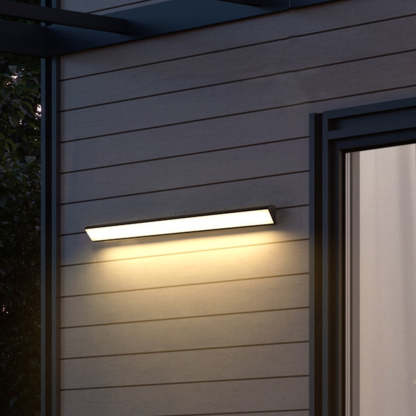 Edge Modern Dichte LED Außenwandleuchte Schwarz Badzimmer/Flur Metall Acryl 5 Größen