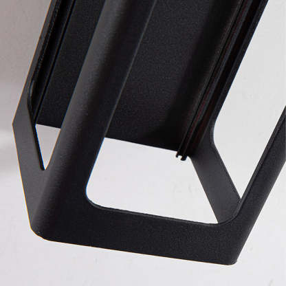 Orr Modern LED Außenwandleuchte Schwarz Außen Garten Metall