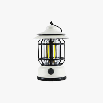 Alessio Retro LED Außenleuchte Dimmbar Schwarz/Weiß Camping Harz Acryl 3 Farben 25CM Lang