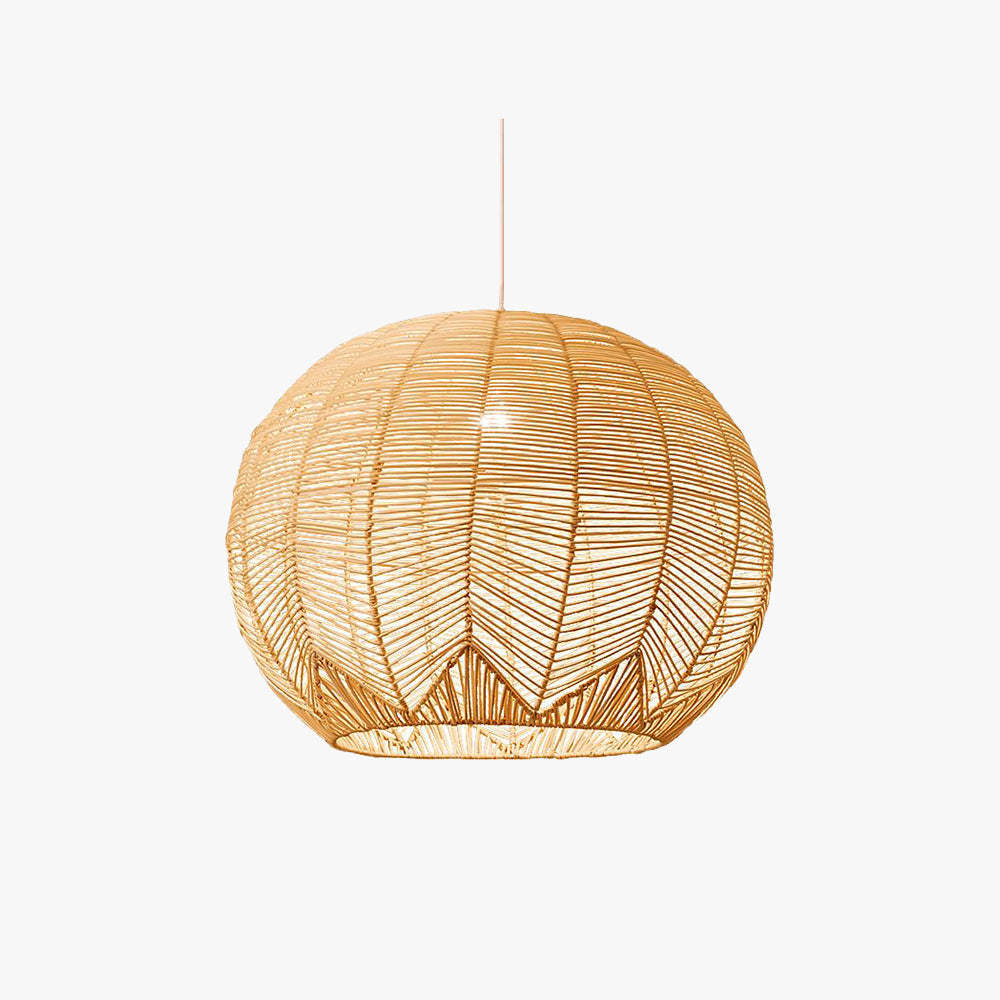 Ritta Boho Runde LED Pendelleuchte Wohnzimmer/Esstisch Holz